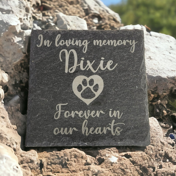 Slate Stone Personalized Pet Memorial