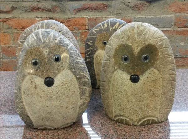 Boulder Hedgehog Standing- 6"