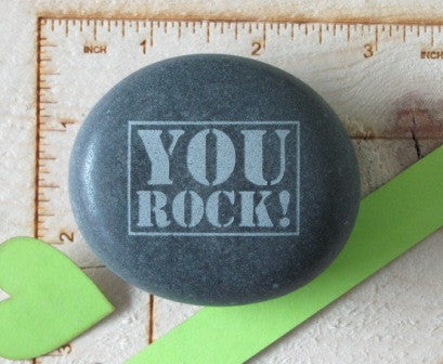 Quote- YOU ROCK! w/square border